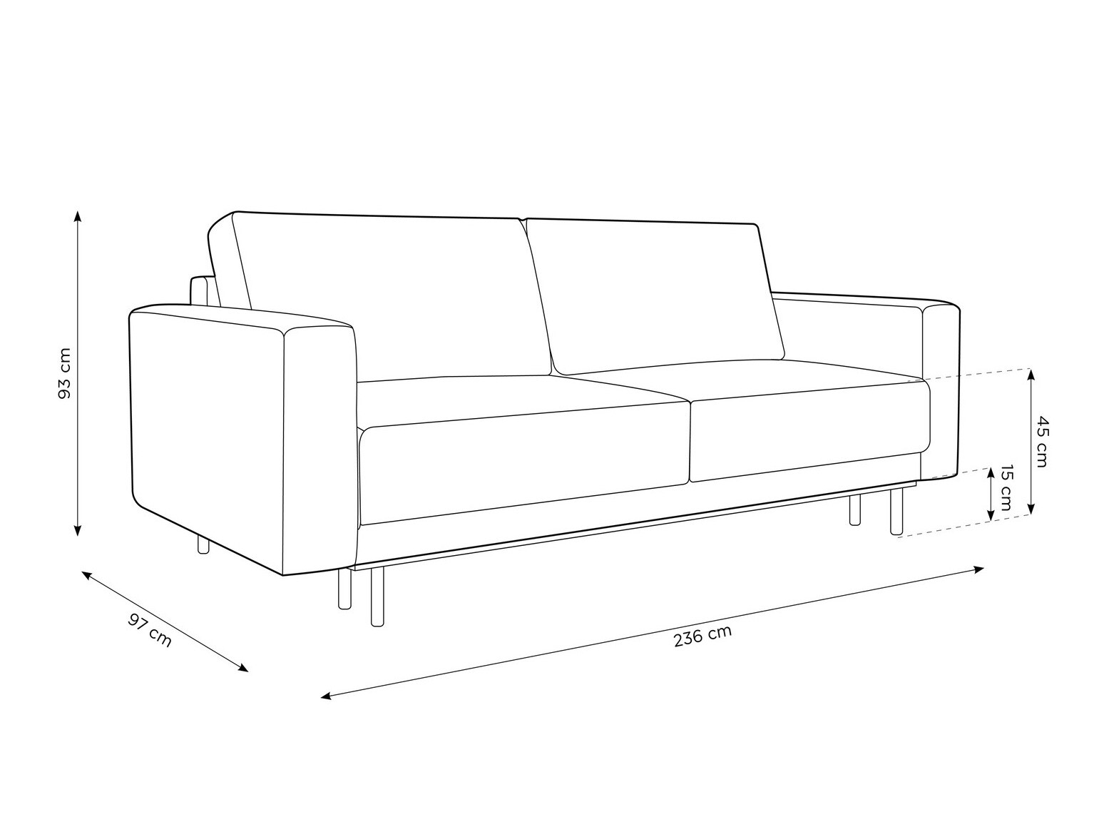 Canapea extensibilă Beckley 103 (Bluvel 13)