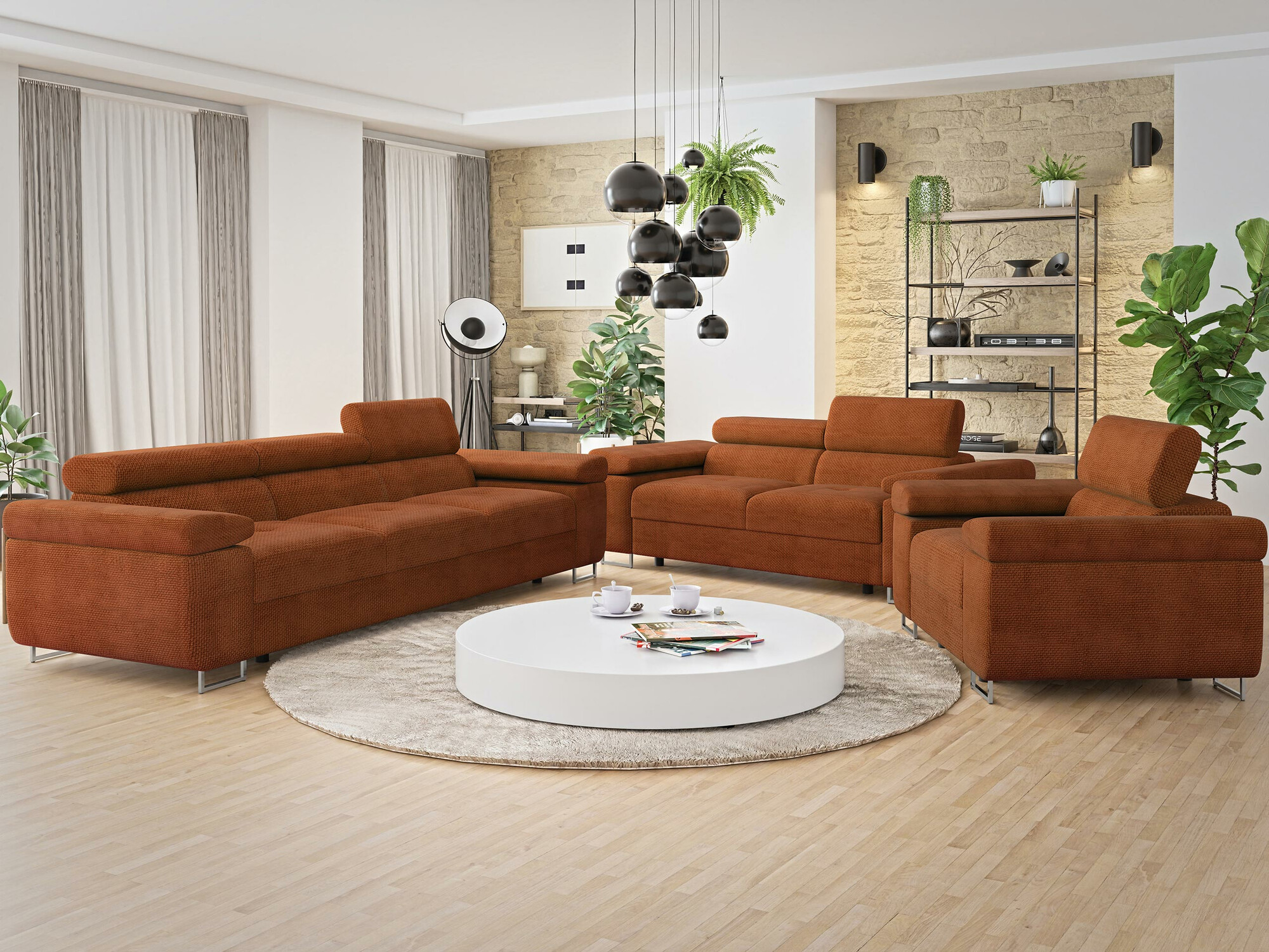Set mobilier tapițat Comfivo Eliferu 107 (Flow 09)