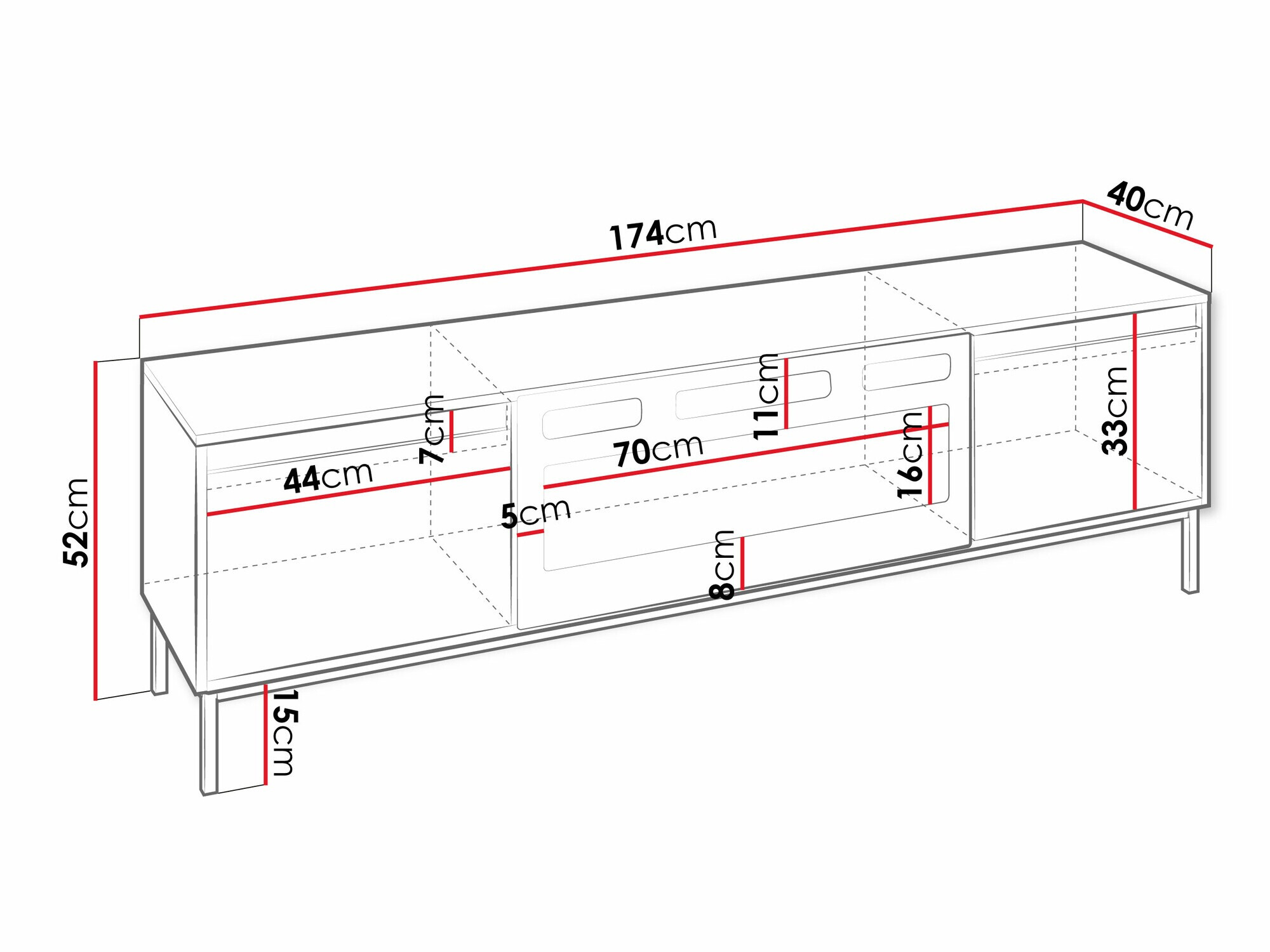 Comodă TV Comfivo Delruva III (Cașmir)
