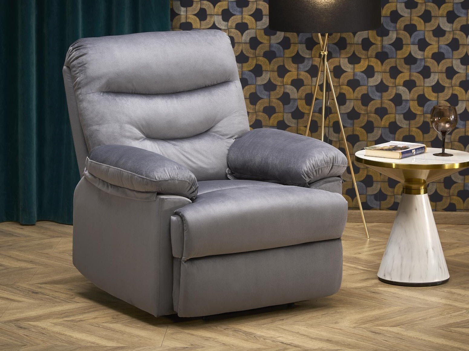Fotoliu recliner Houston Terra (Gri)