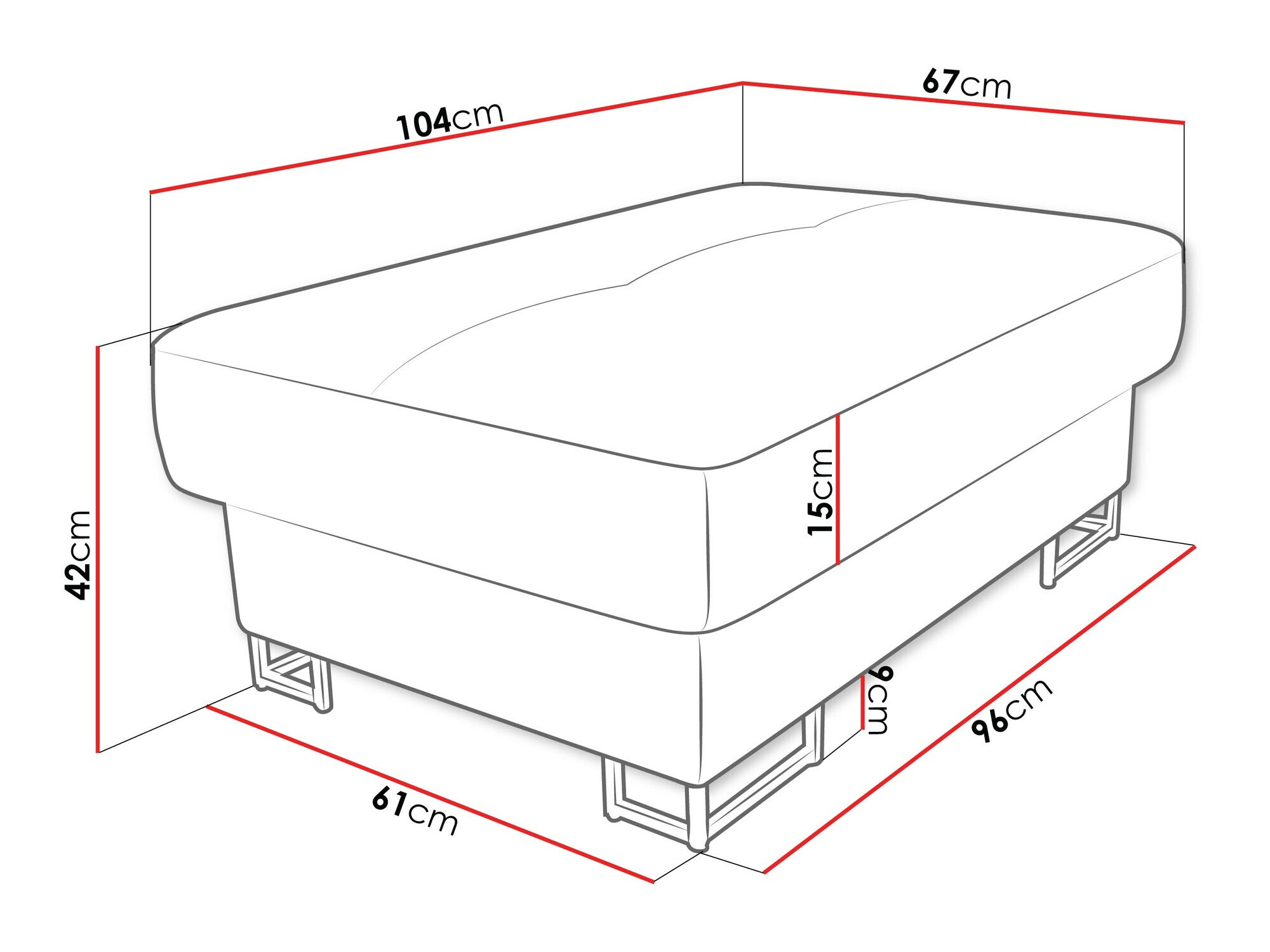 Bancă tapițată Comfivo 238 (Manila 18)