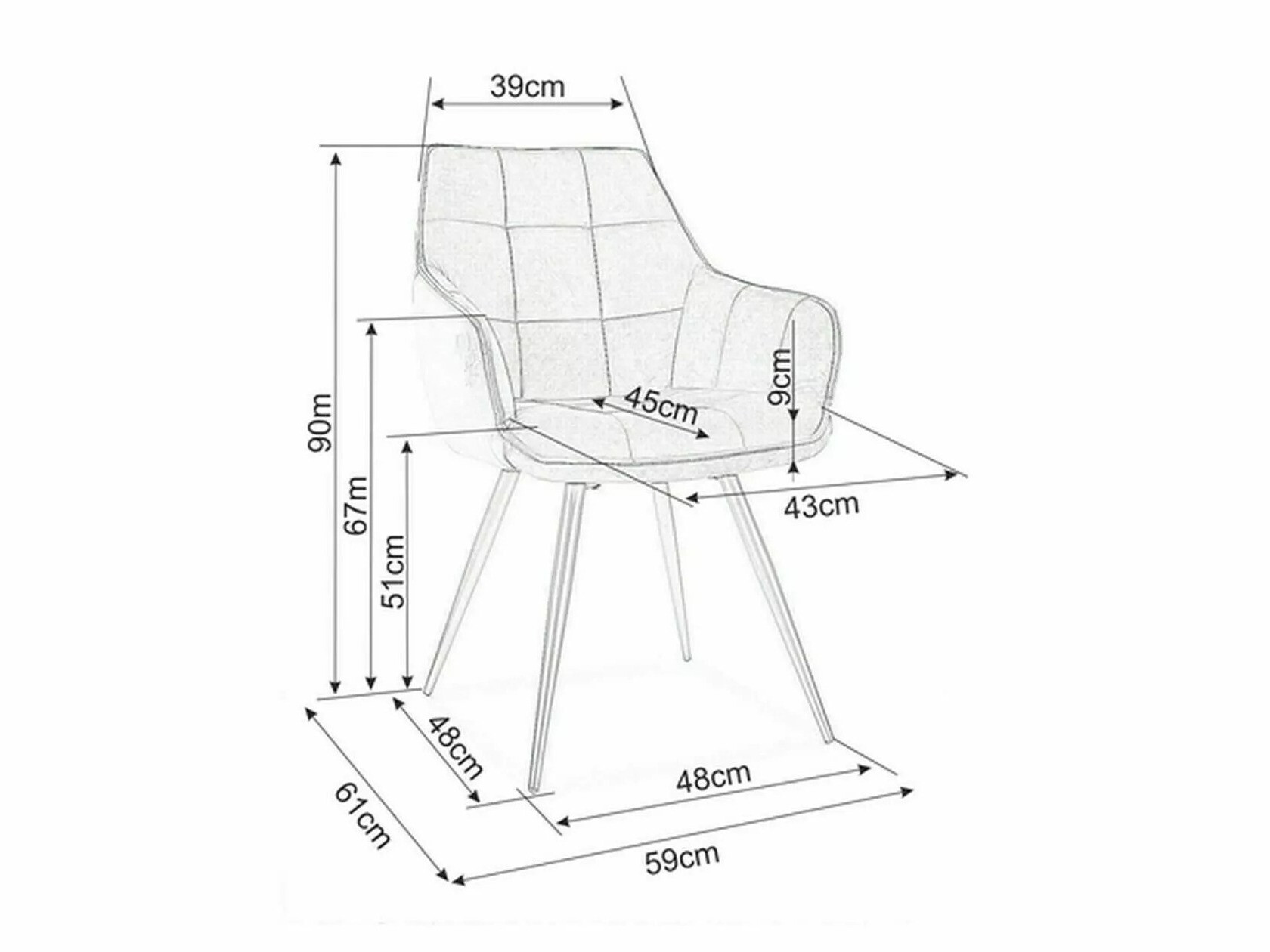 Scaun Detroit 567 (Taupe)