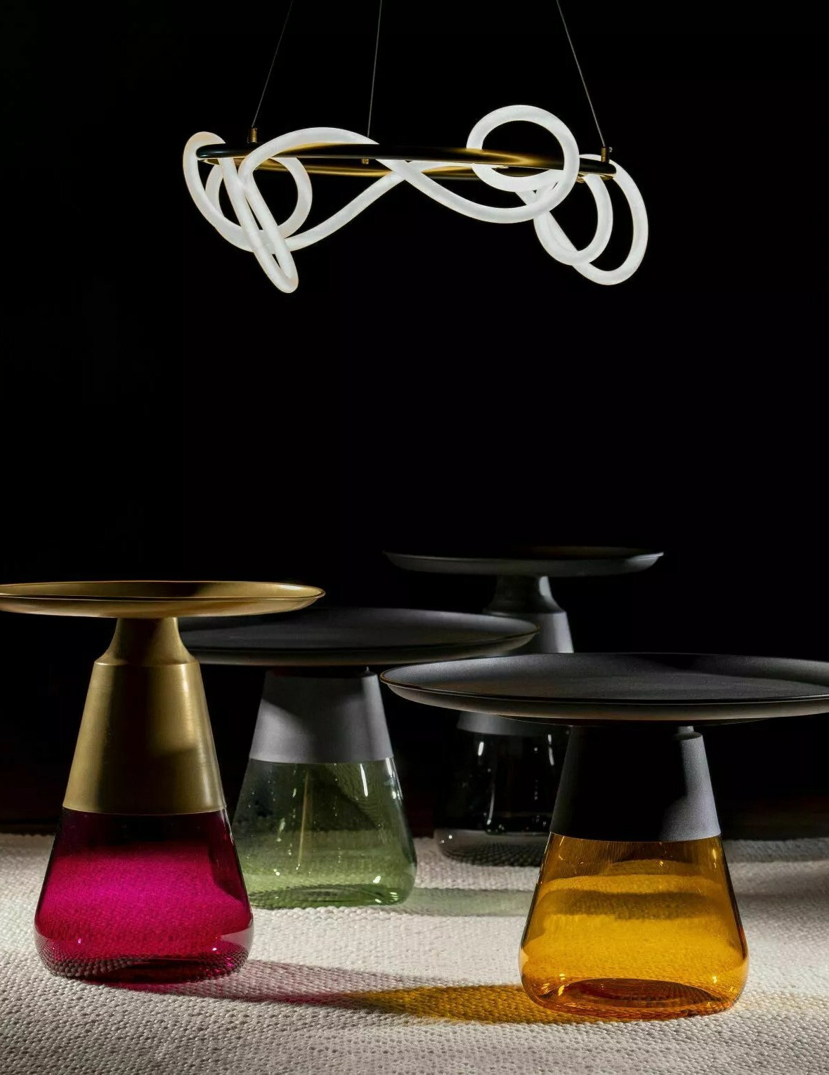 Măsuță de cafea Detroit 573 (Auriu + Violet)