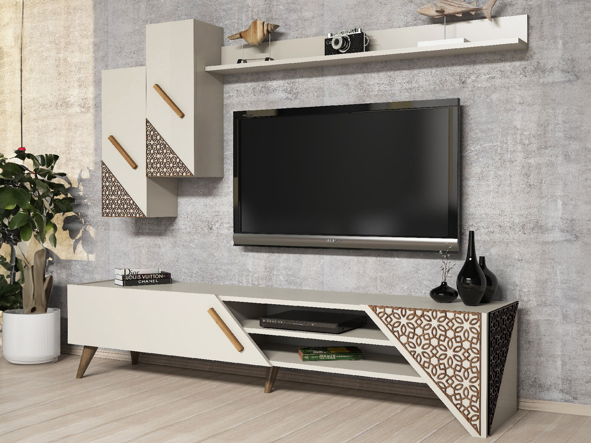 Set de living Kailua 1564 (Crem)