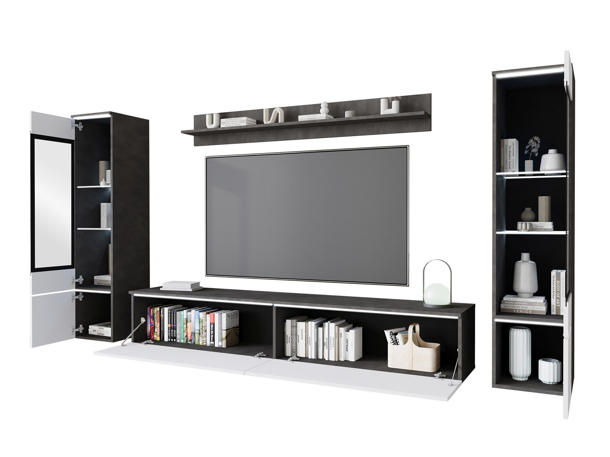 Set de living Mirfivo 101 (Marmură neagră)