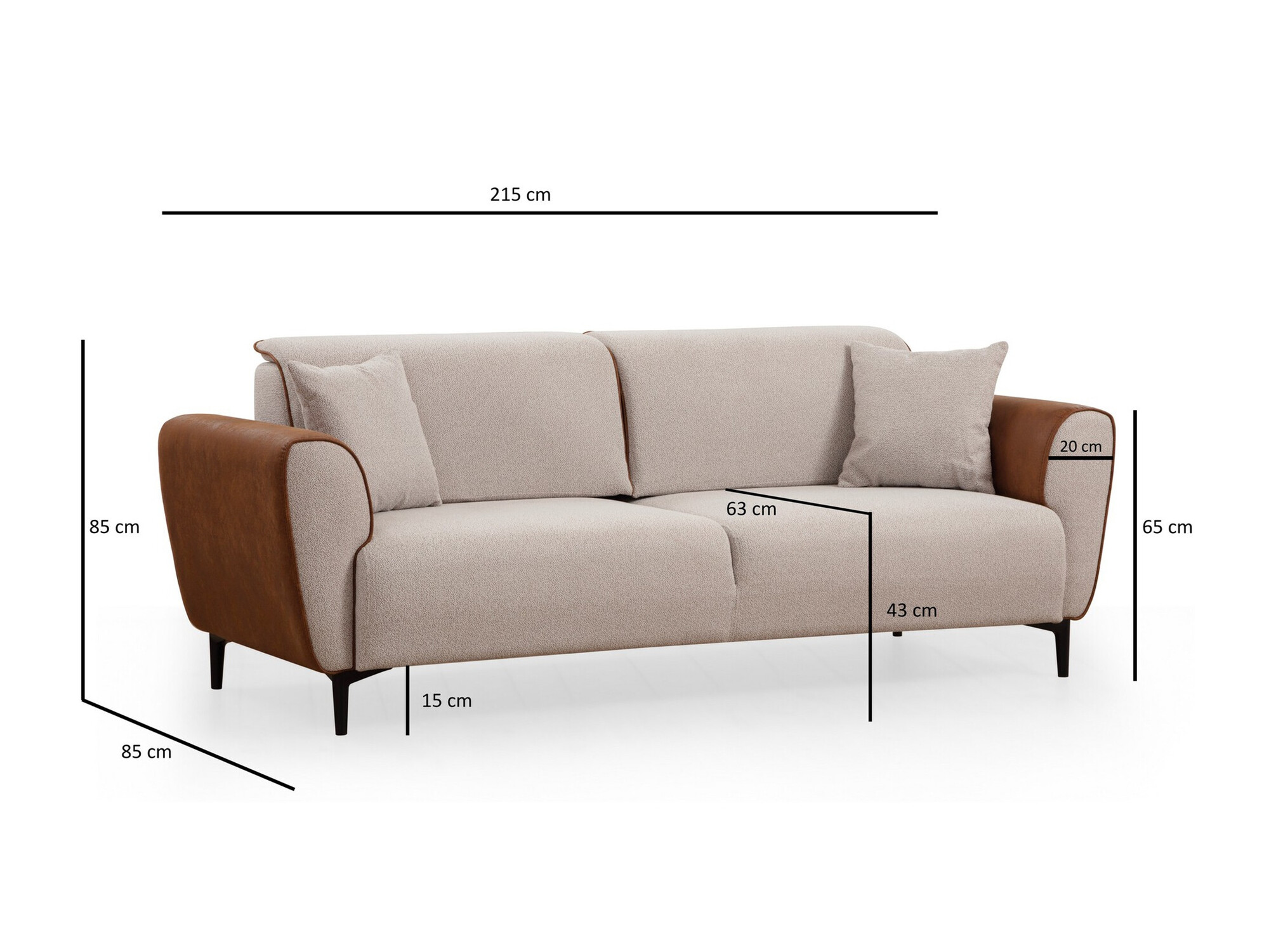 Canapea Altadena 593 (Maro + Bej)