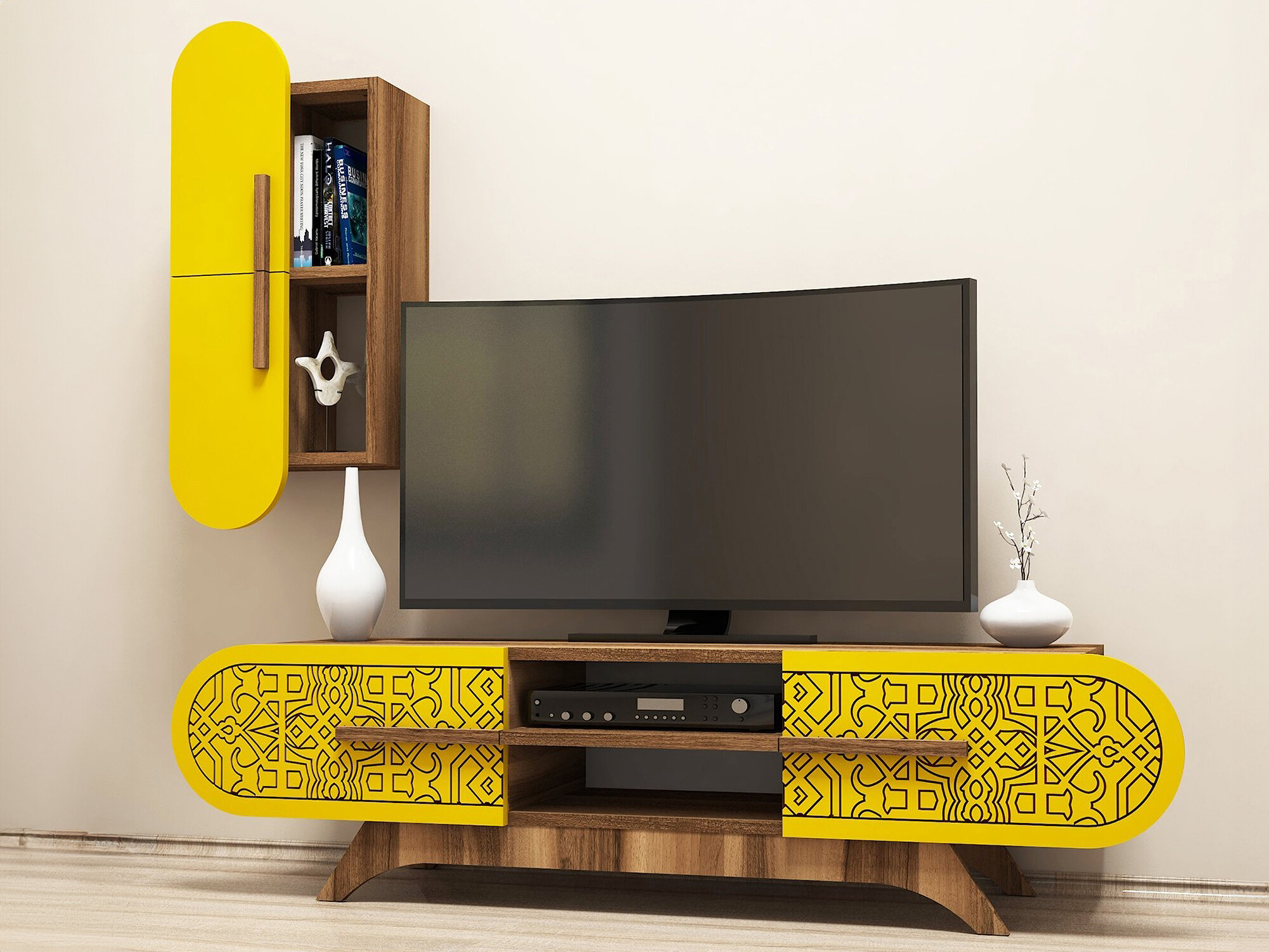 Set de living Kailua 1574 (Nuc + Galben)