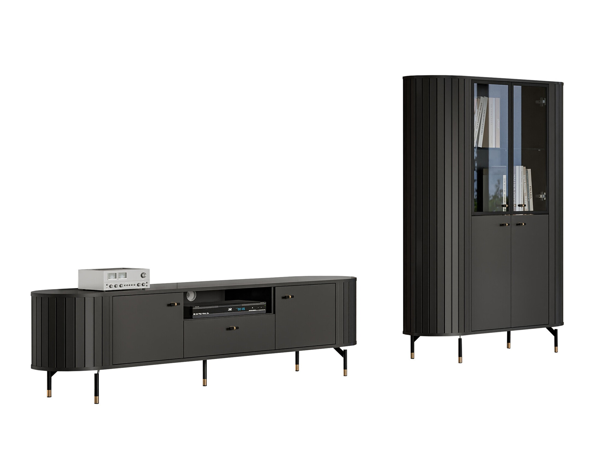 Set de living Novmono 108 (Negru)