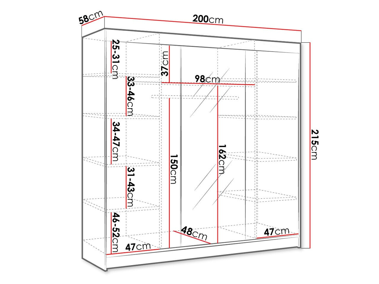 Dulap Closico Durion I (Alb)