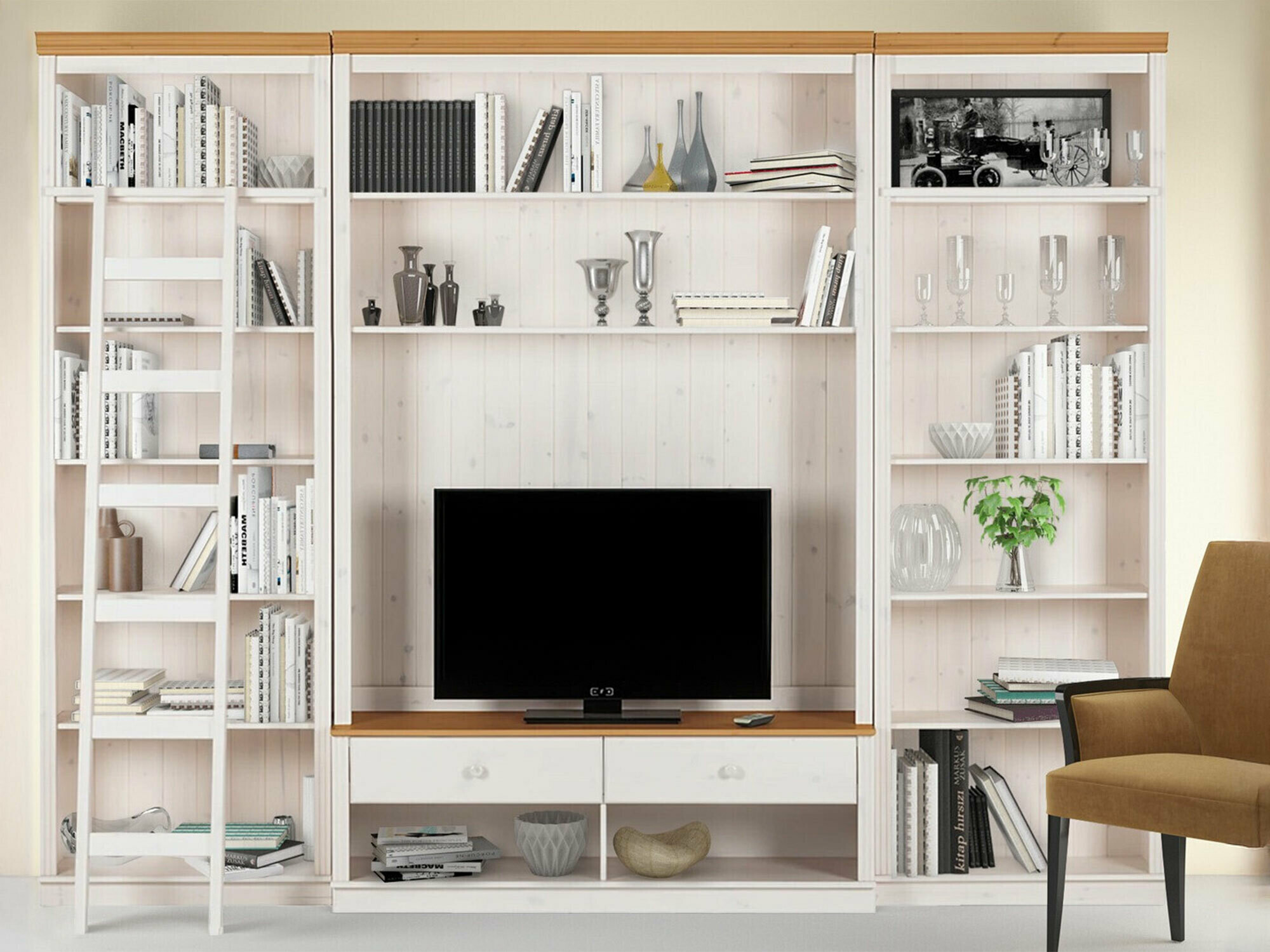 Set camera de zi Saltoro 108 (Alb + Stejar Honey)