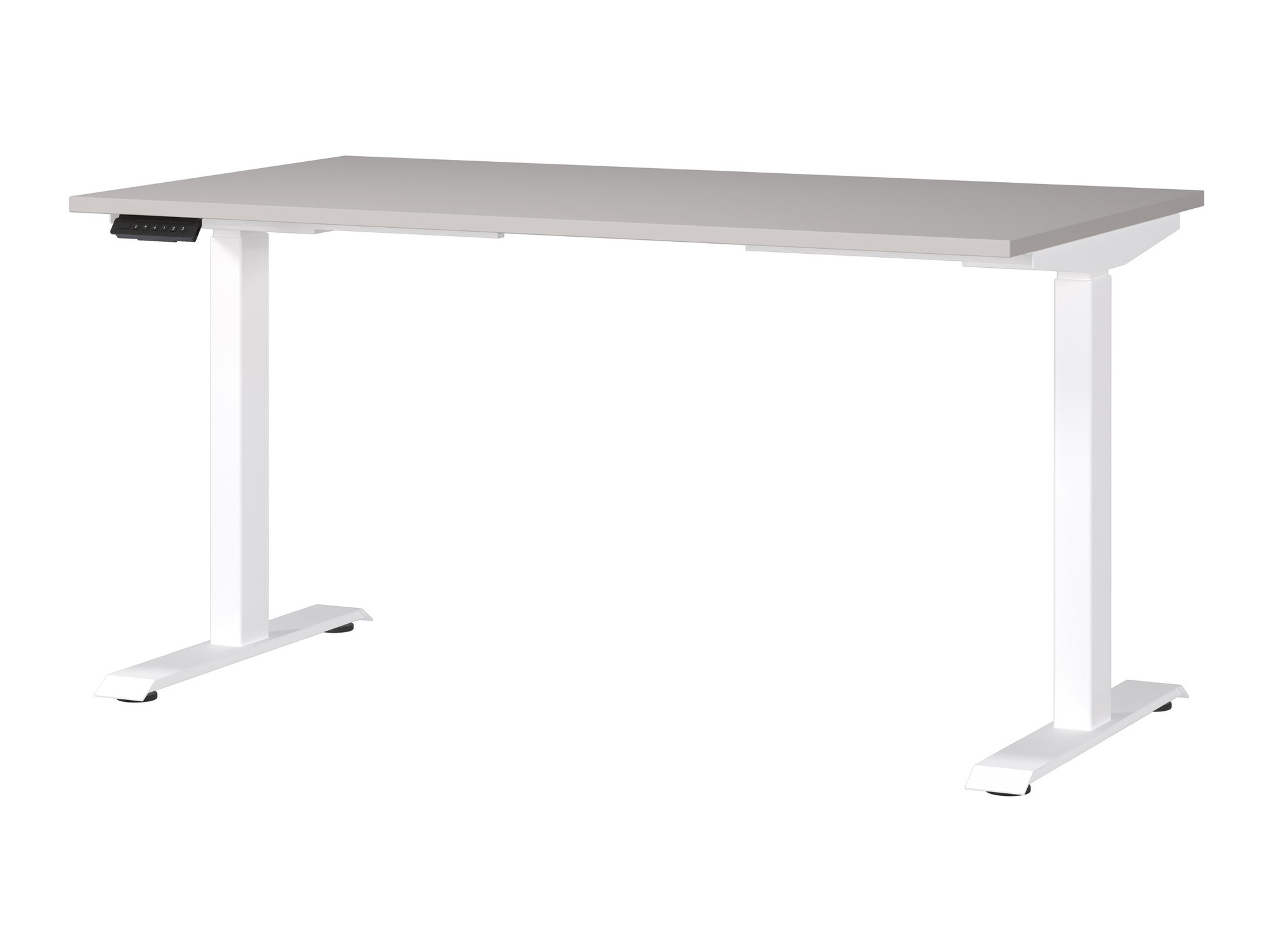 Birou cu înălțime reglabilă Sacramento 415 (Casmere + Alb)