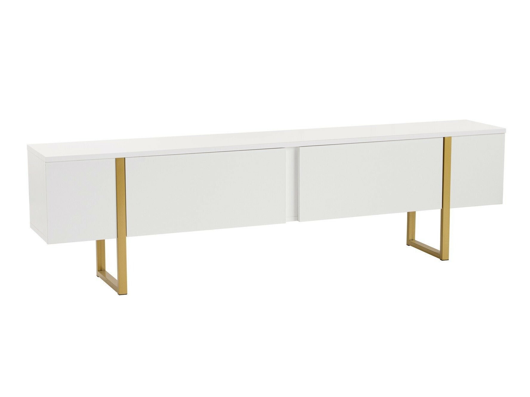 Comodă TV Novato 105 (Alb + Auriu)