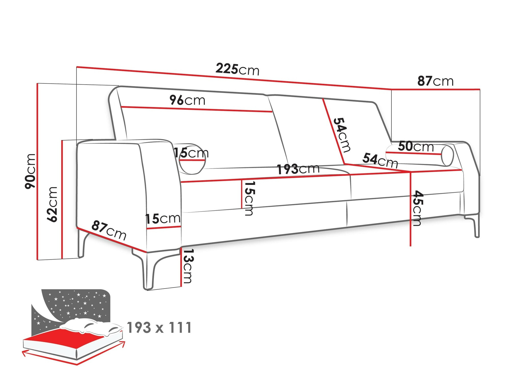 Canapea extensibilă Tutelal