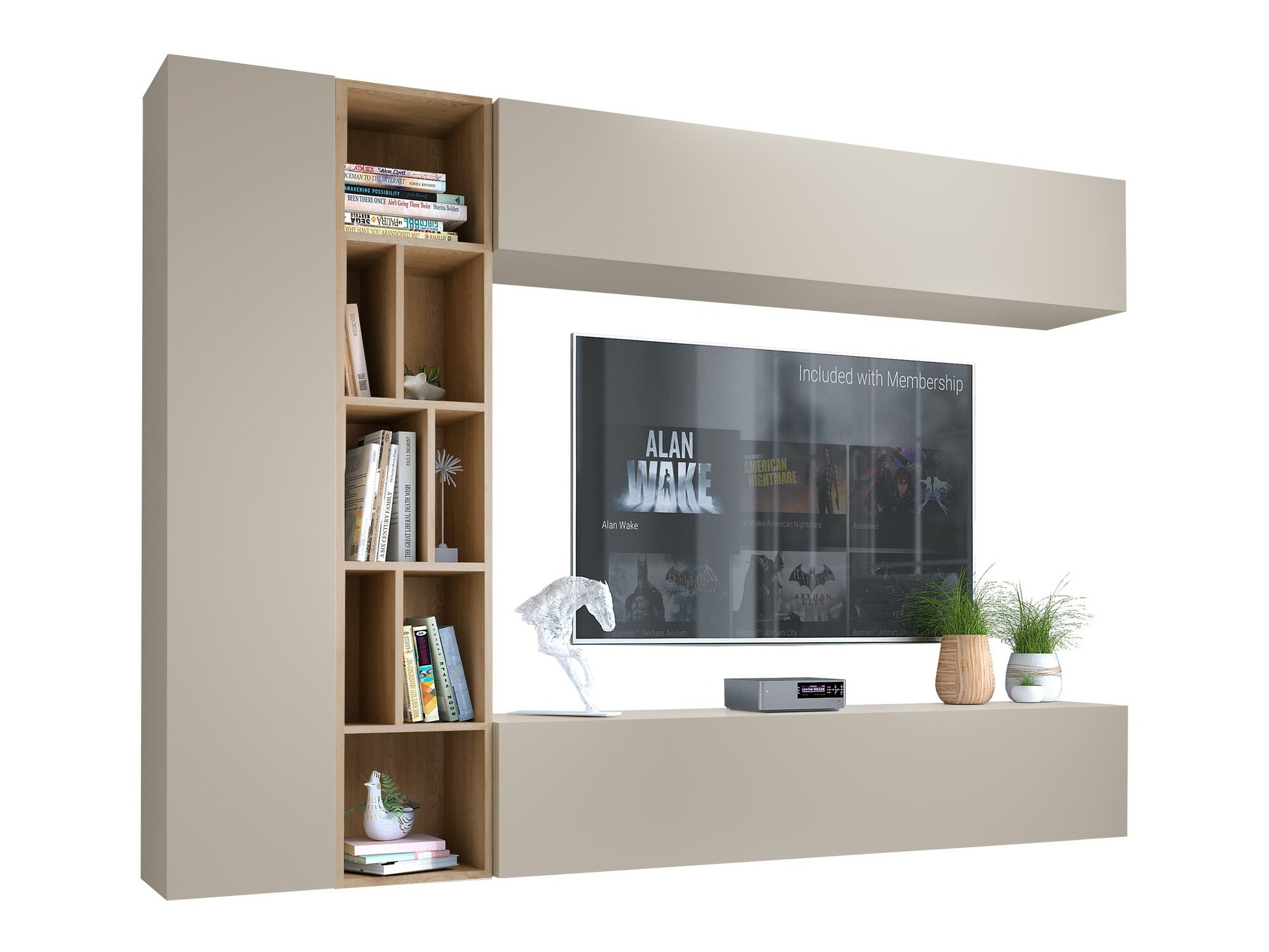 Set de living Comfivo 260 (Cașmir + Stejar artizan)