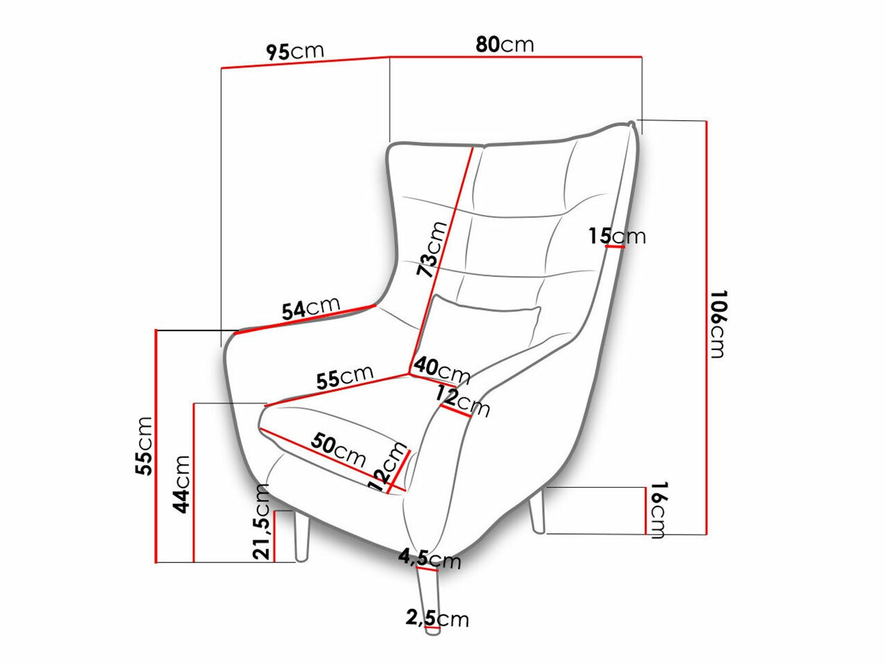 Fotoliu Comfivo Ulmus (Alfa 01)