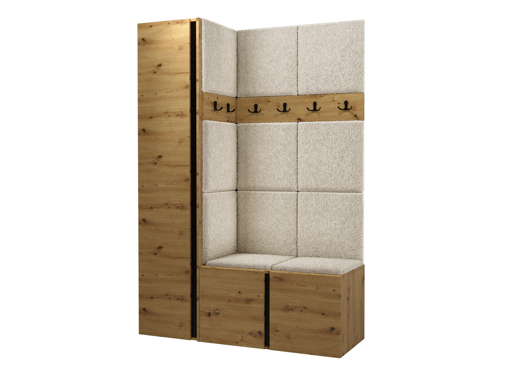 Set de hol Pinis IX (Stejar artizan)