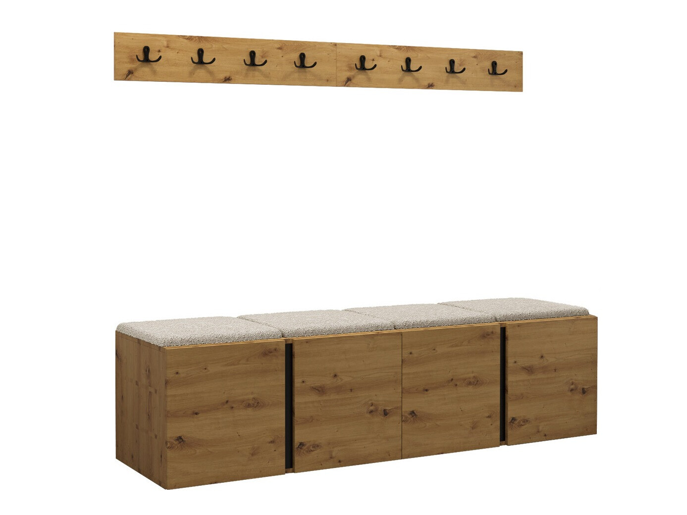 Set de hol Pinis VII (Stejar artizan)