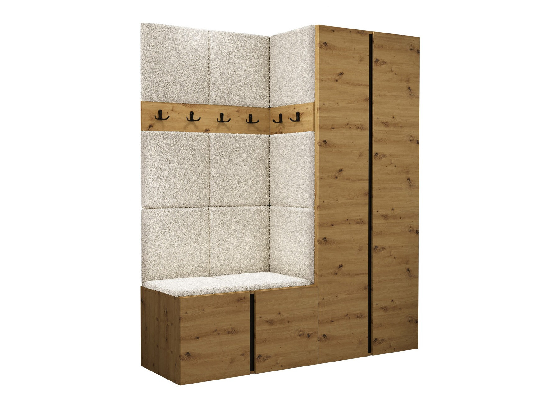 Set de hol Pinis III (Stejar artizan)