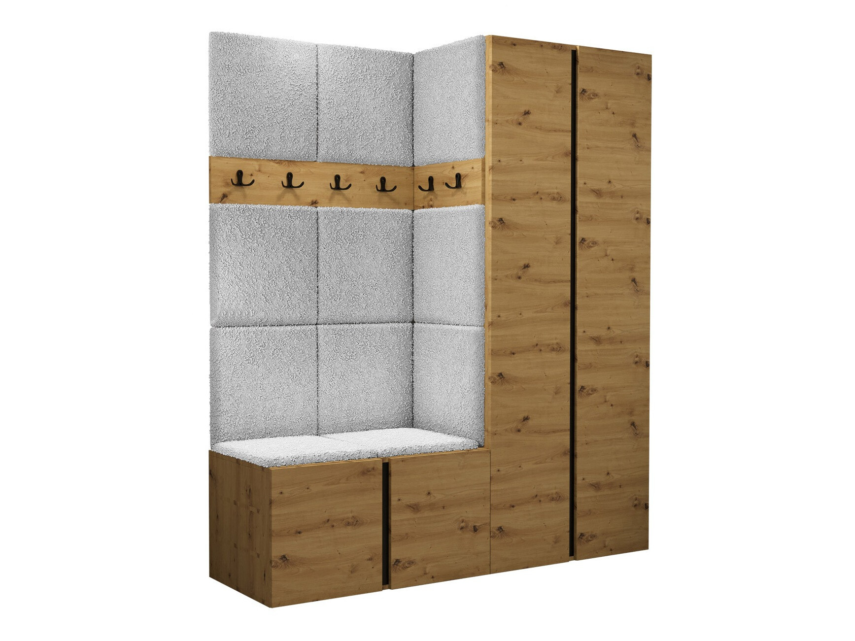 Set de hol Pinis III (Stejar artizan)