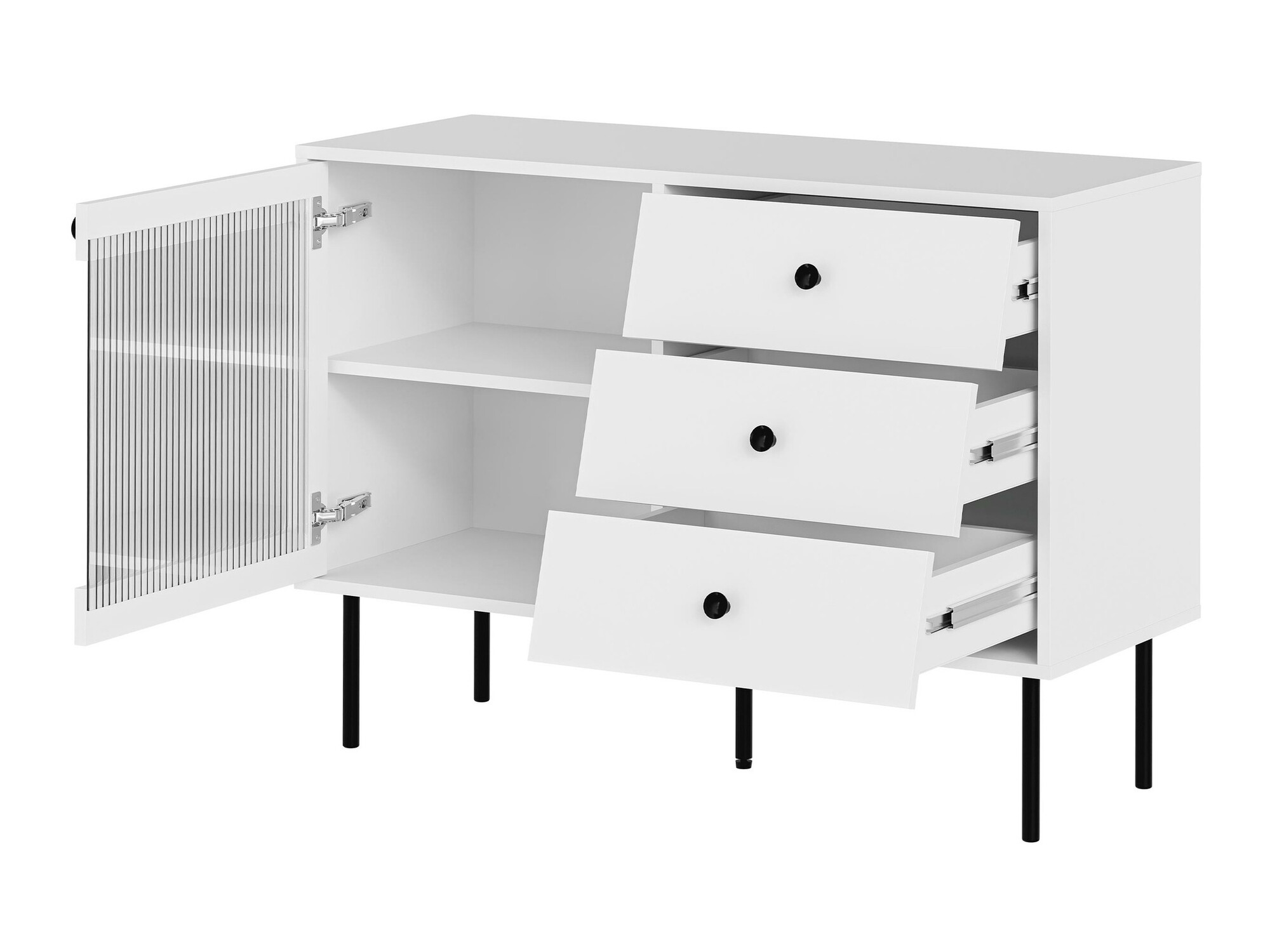 Set de living Feletri 108 (Negru)