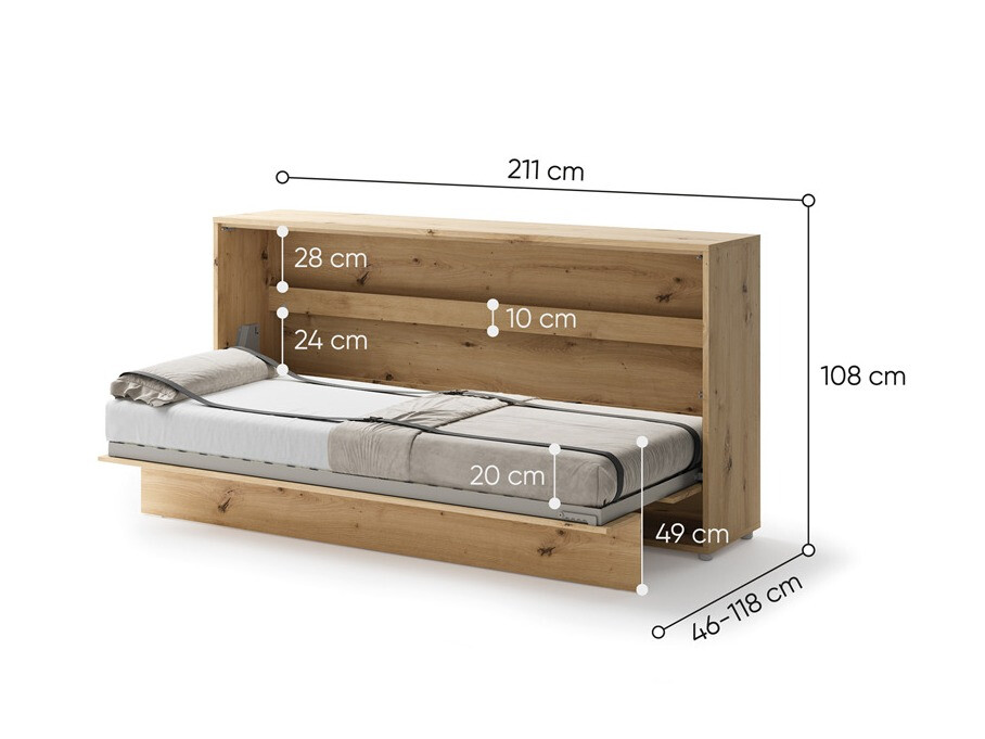 Pat rabatabil Concept Pro Lenart V (Stejar artizan)