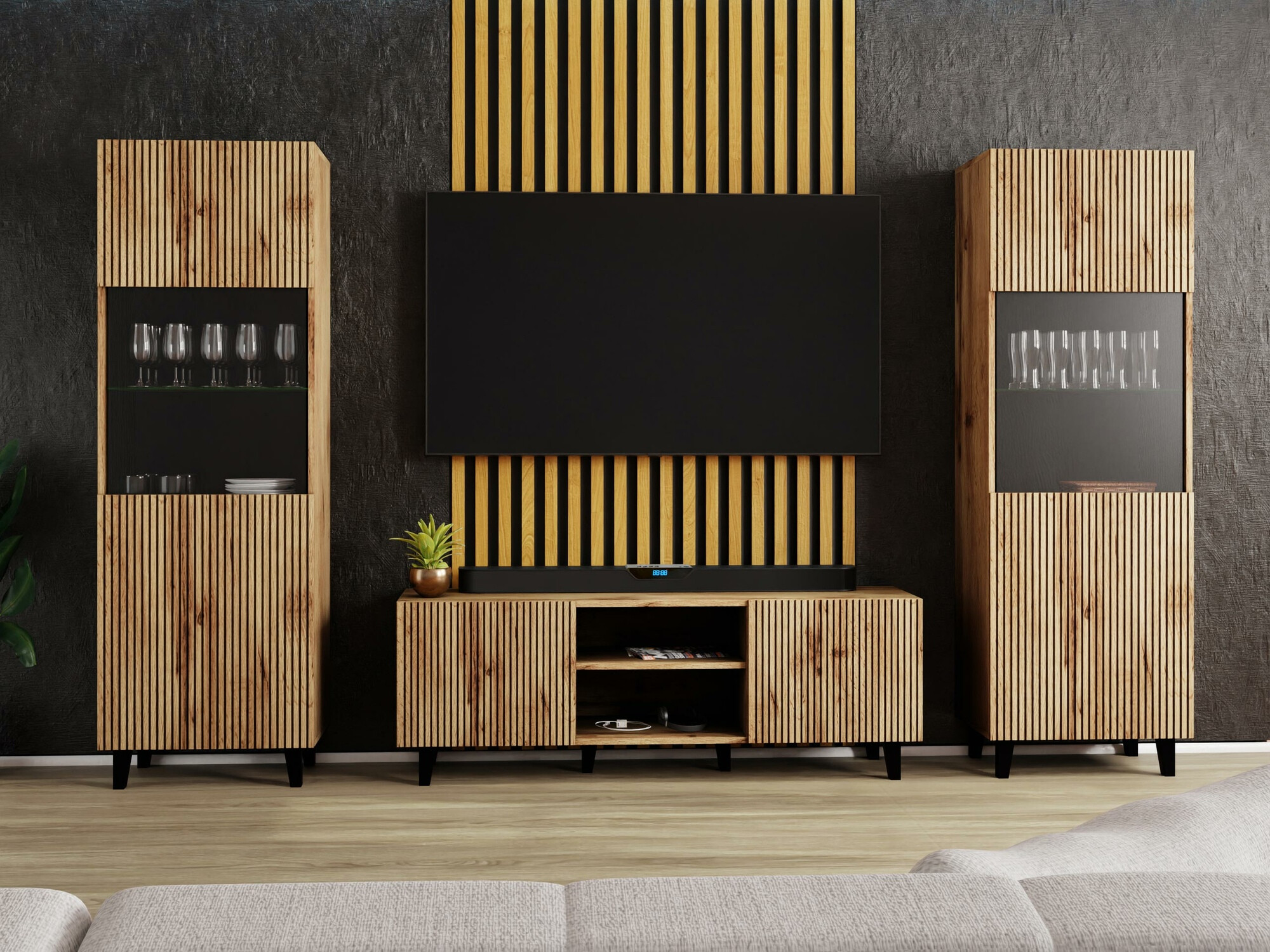 Set de living Comes (Stejar Wotan)