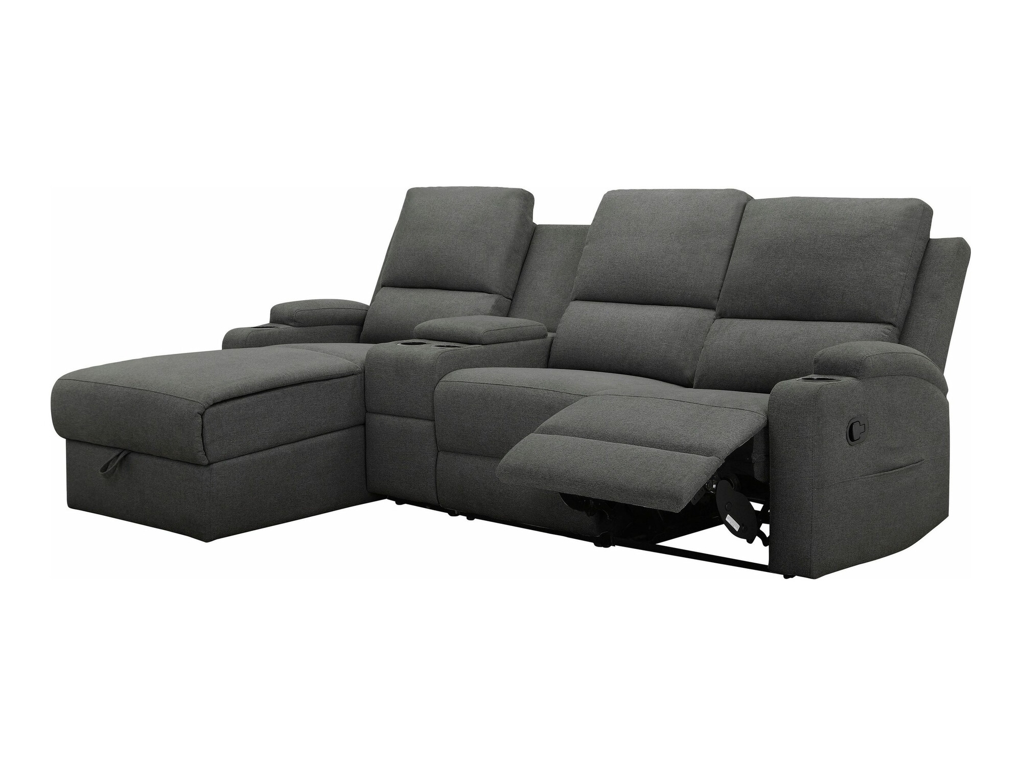 Colțar cu recliner Denton 1368 (Antracit)