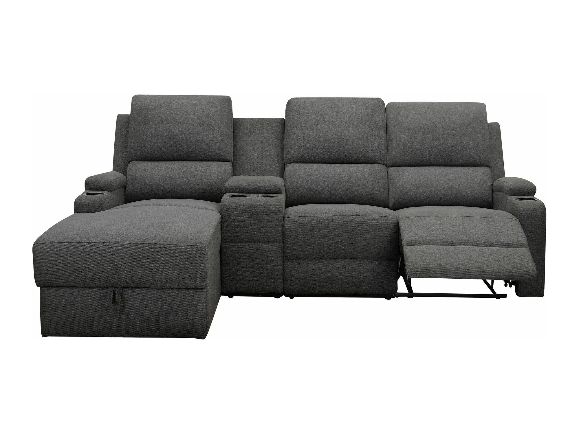 Colțar cu recliner Denton 1368 (Antracit)