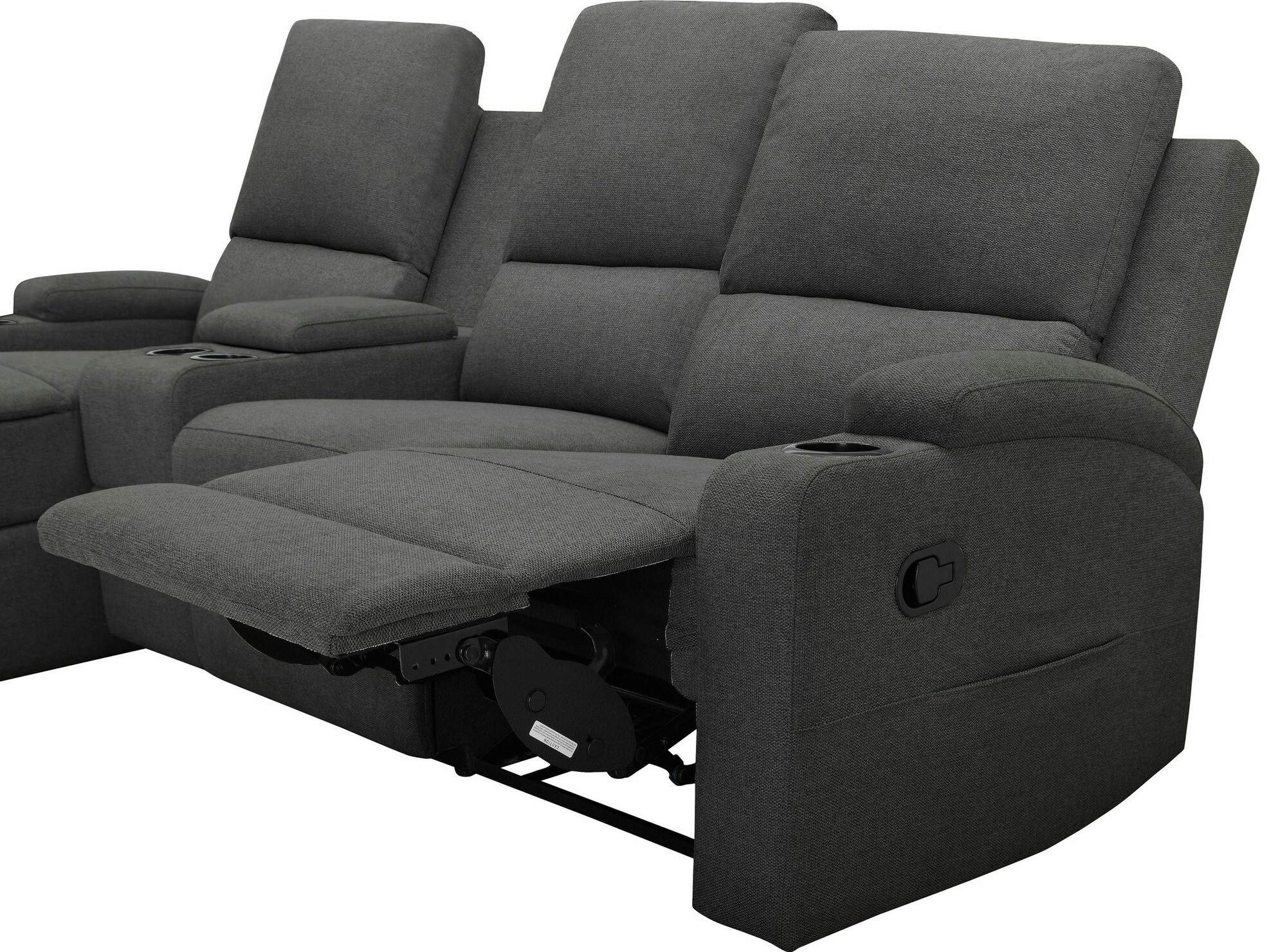 Colțar cu recliner Denton 1368 (Antracit)
