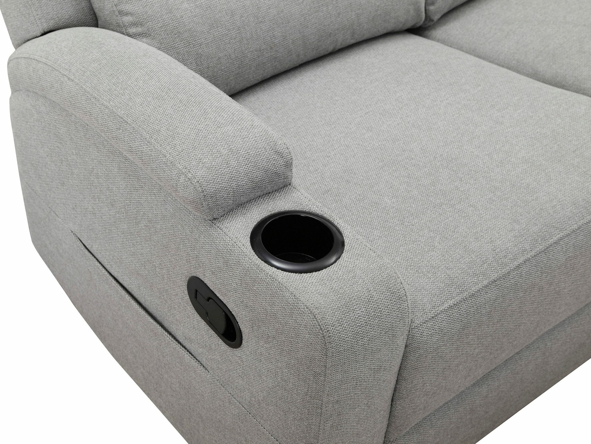 Colțar cu recliner Denton 1368 (Gri deschis)