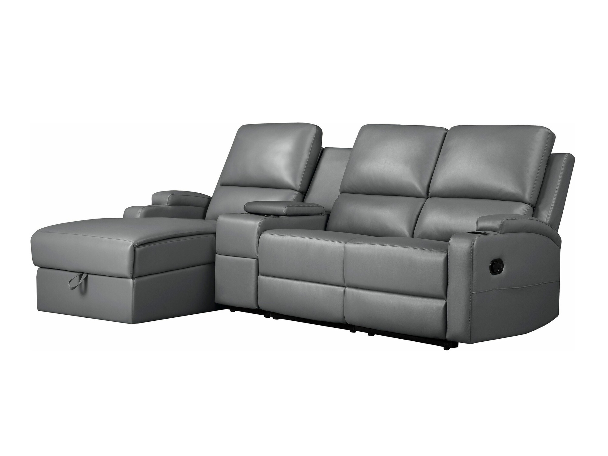 Colțar cu recliner Denton 1368 (Gri)