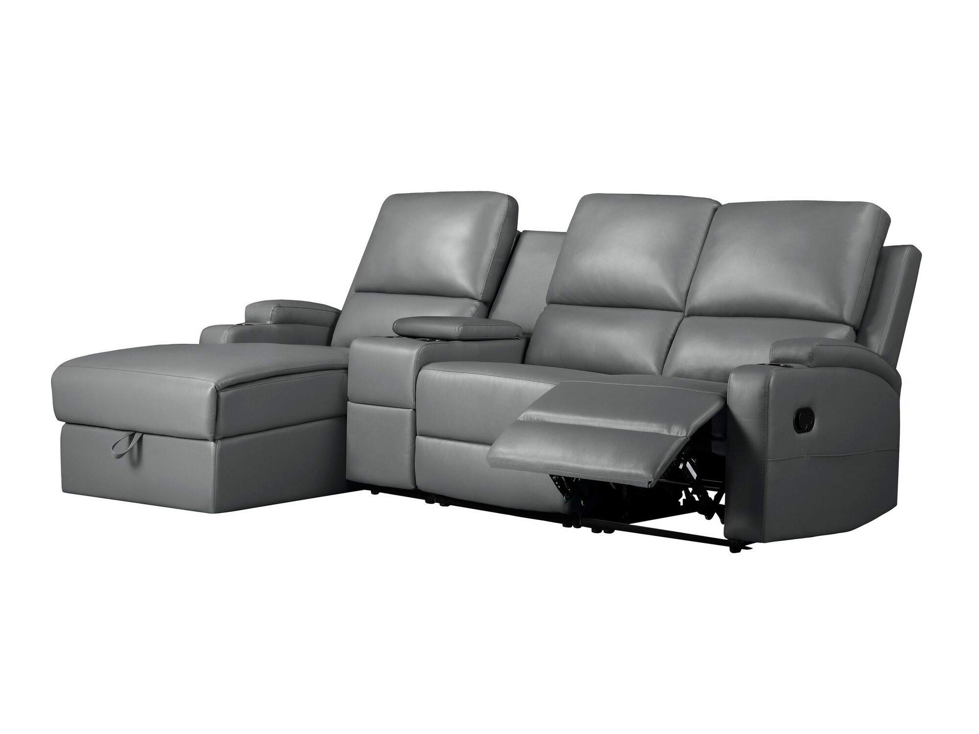 Colțar cu recliner Denton 1368 (Gri)