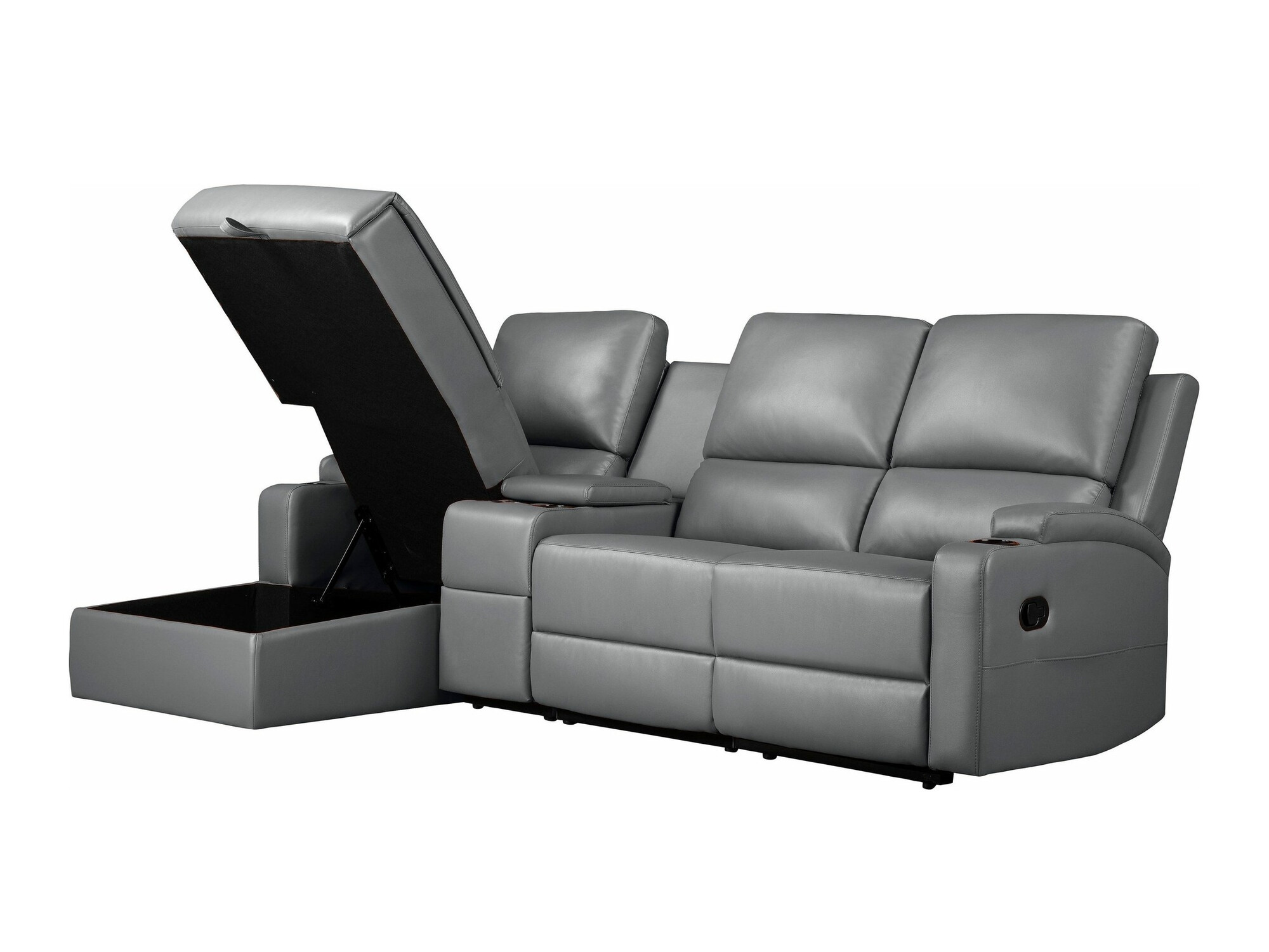 Colțar cu recliner Denton 1368 (Gri)
