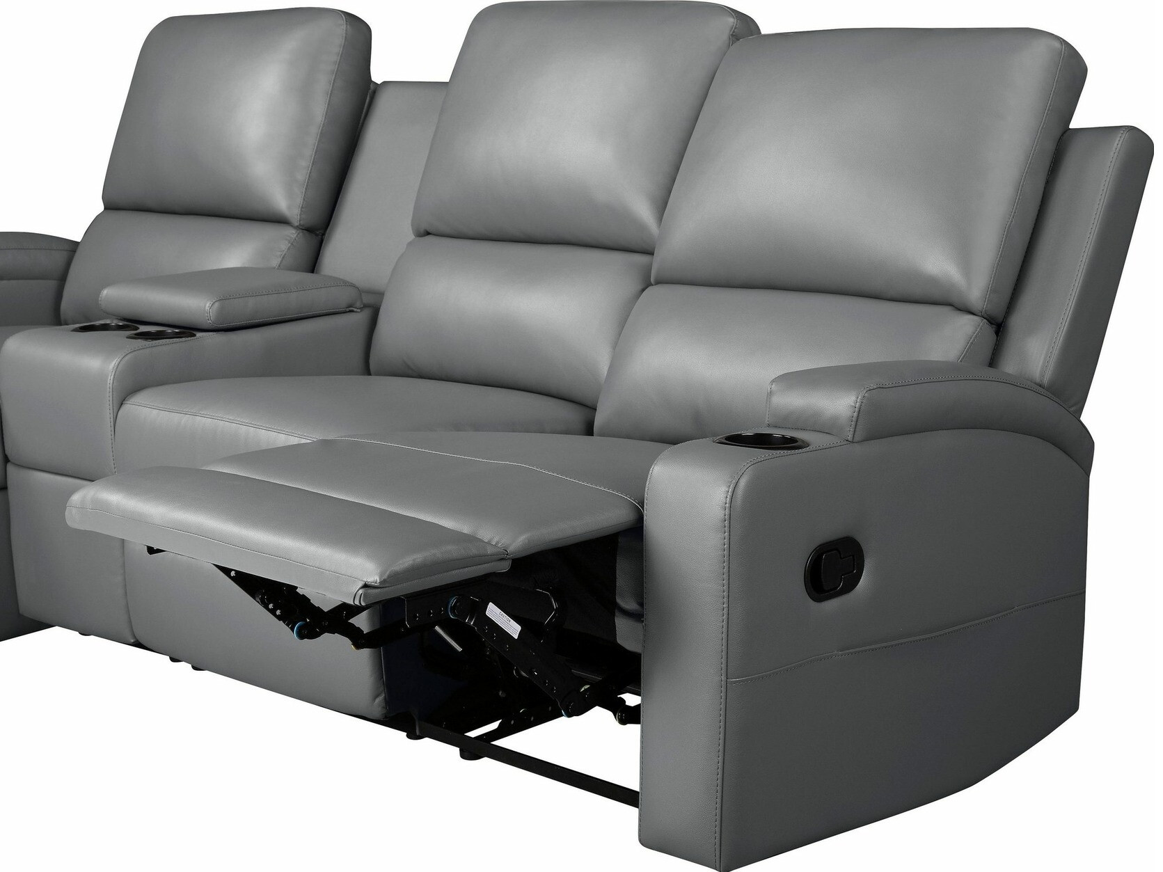 Colțar cu recliner Denton 1368 (Gri)