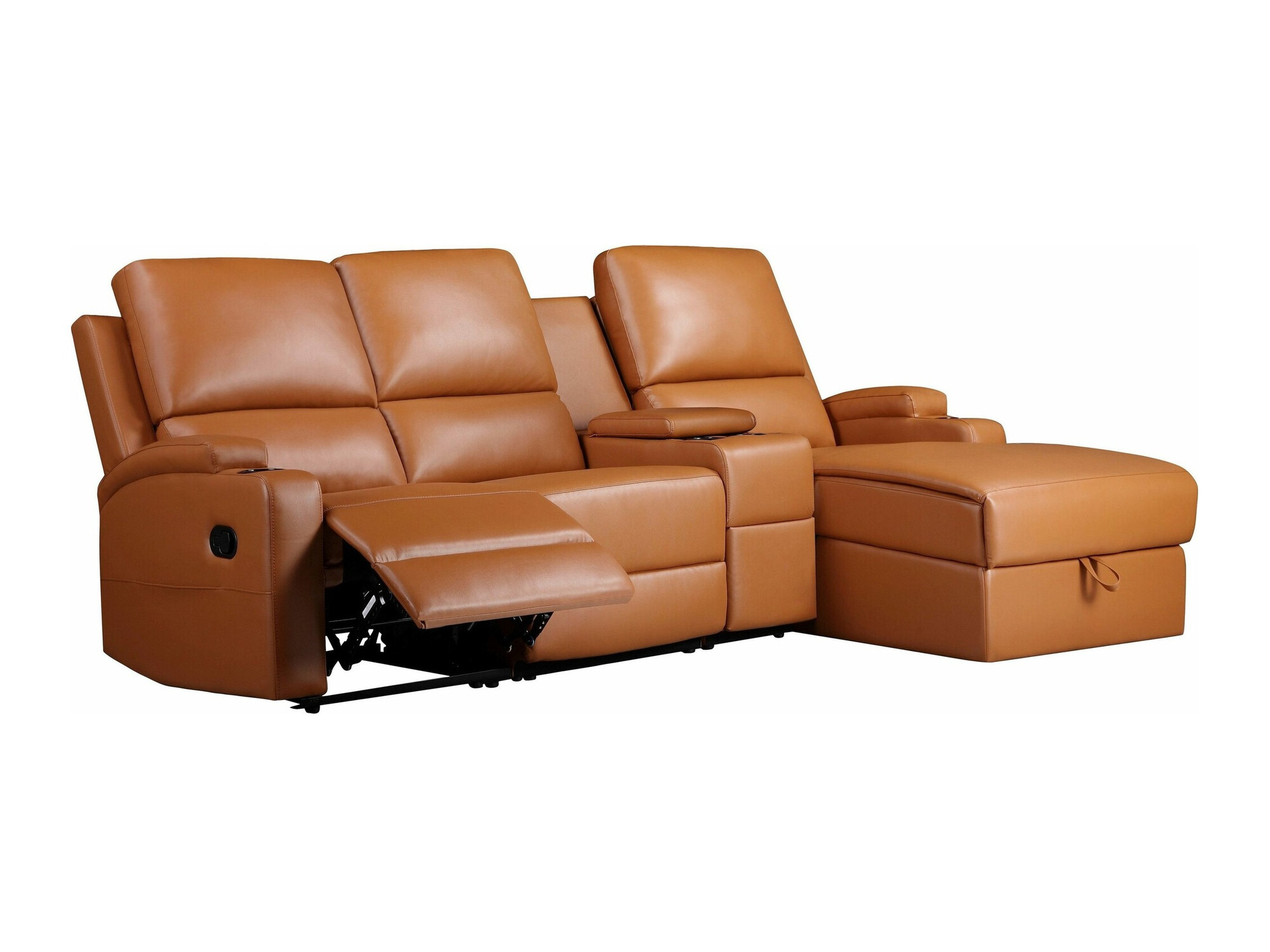 Colțar cu recliner Denton 1368 (Maro)