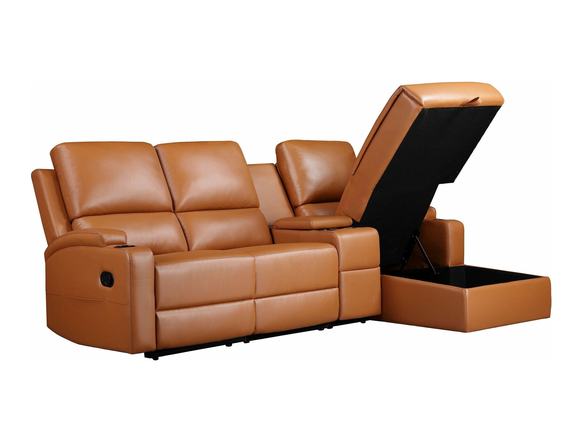 Colțar cu recliner Denton 1368 (Maro)