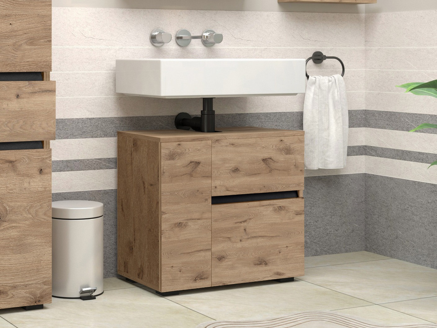 Mască de baie neancorată Soncamu 108 (Stejar)