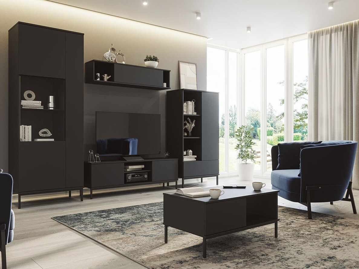 Set de living Lomsore 108 (Negru)