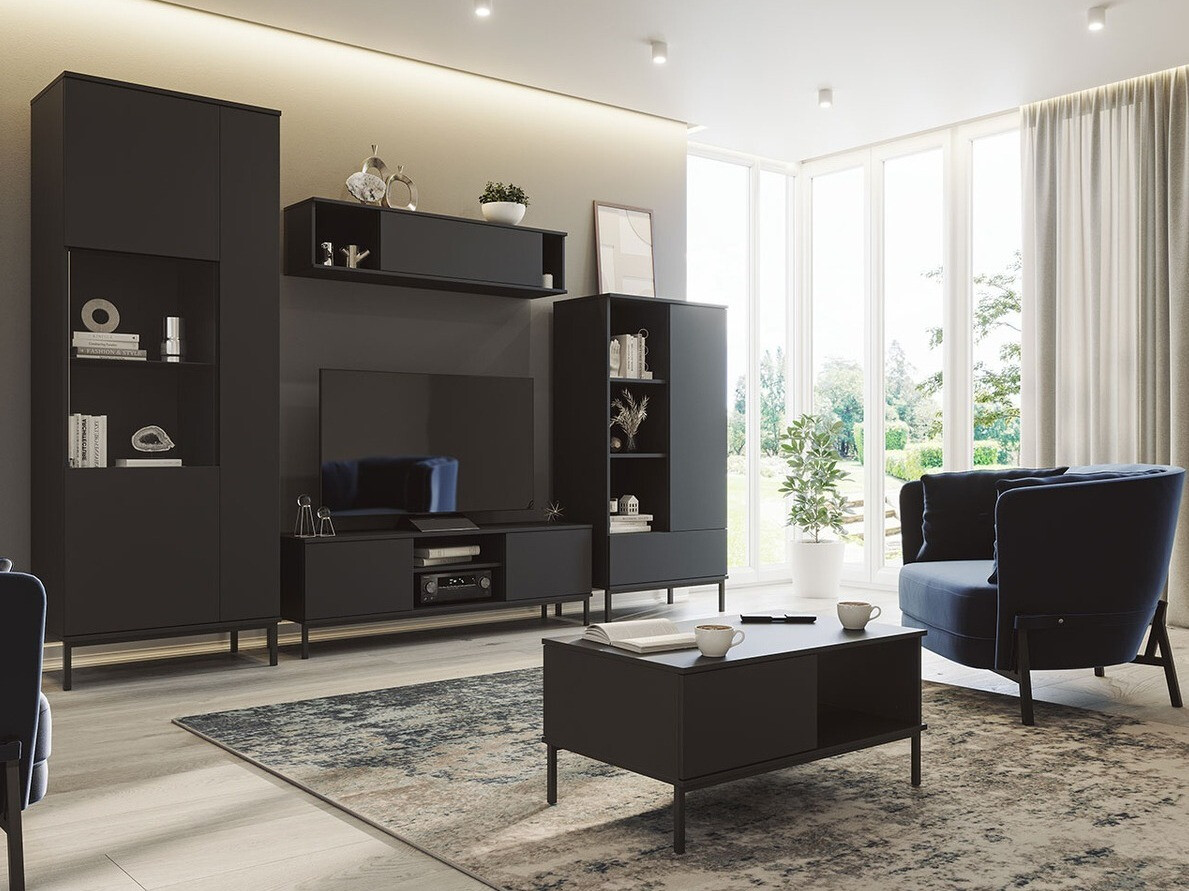 Set de living Lomsore 108 (Negru)