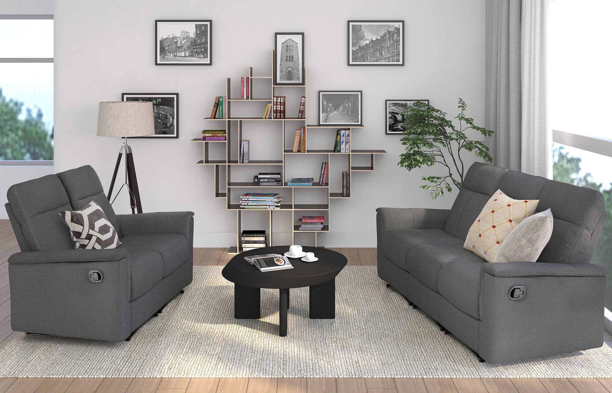 Sofa recliner Denton 1373 (Antracit)