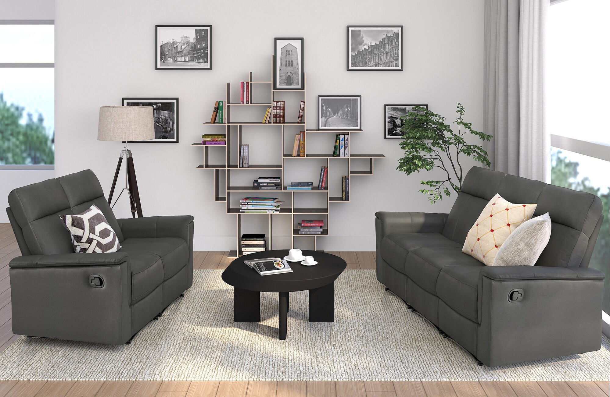 Sofa recliner Denton 1374 (Gri)