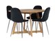 Set de mese Dallas 4580 (Negru + Argint)