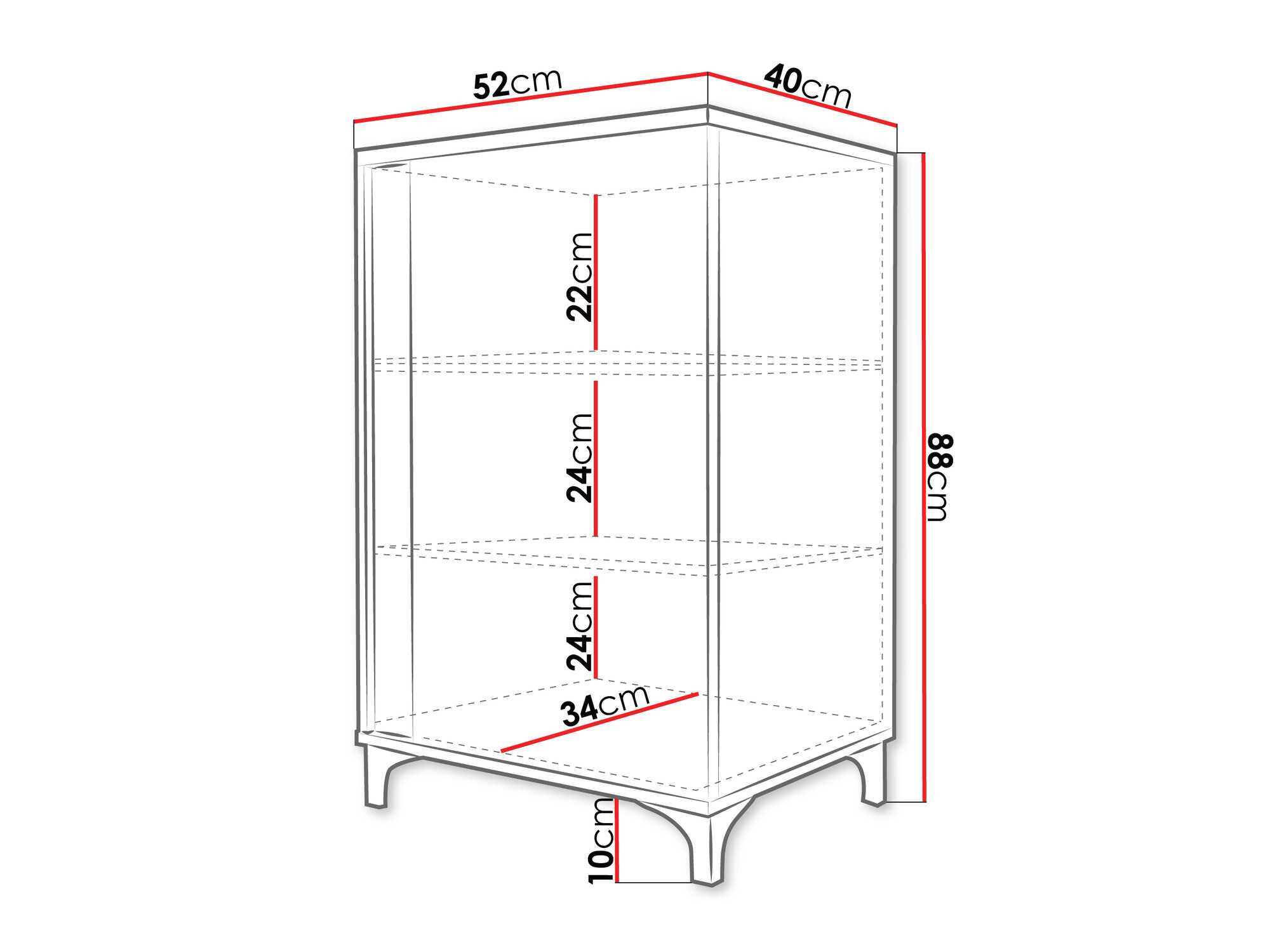 Bufet Florem I (Alb + Alb lucios + Maro deschis)