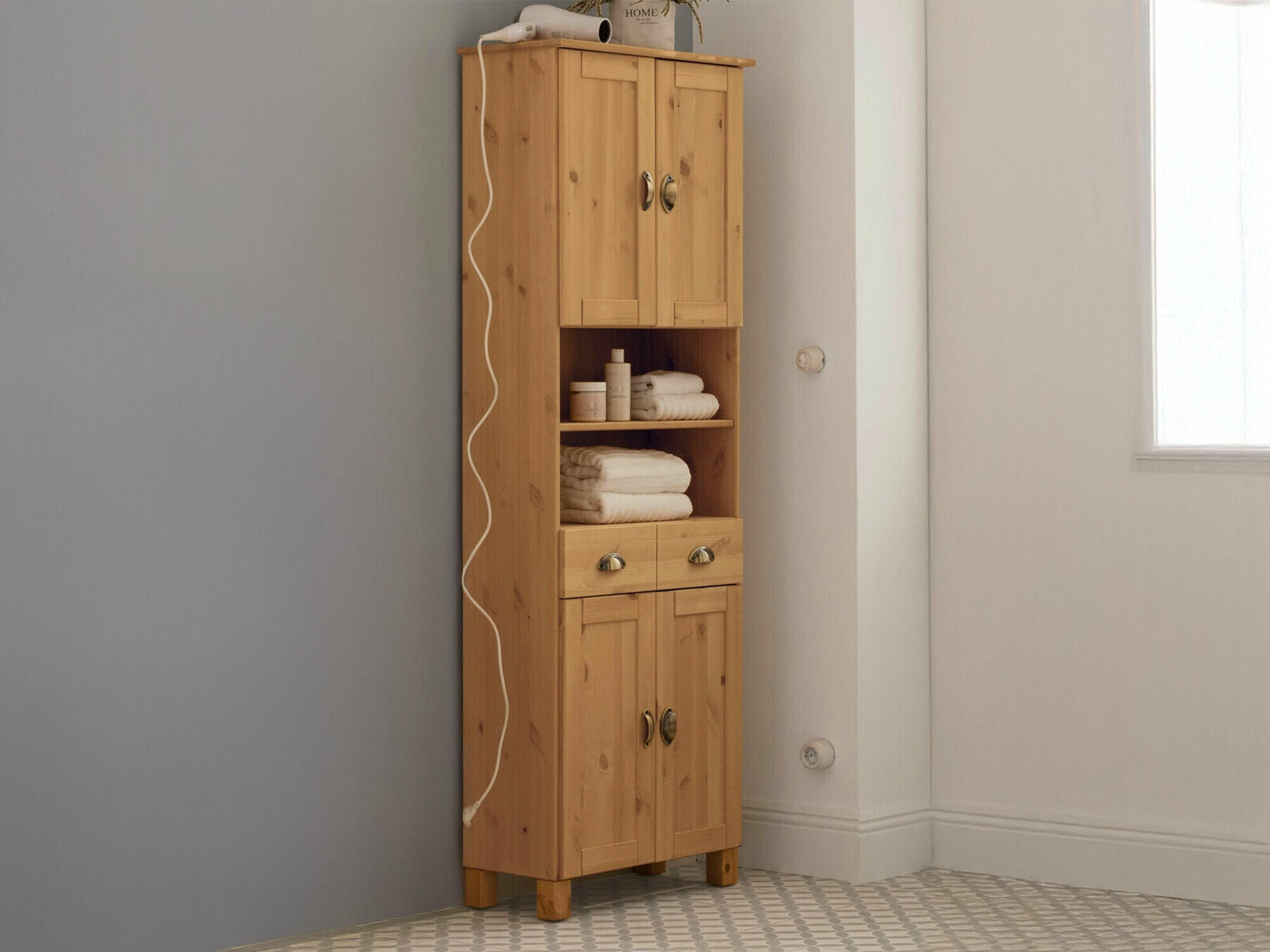 Cabinet de baie neancorat Serelbu 106 (Maro deschis)