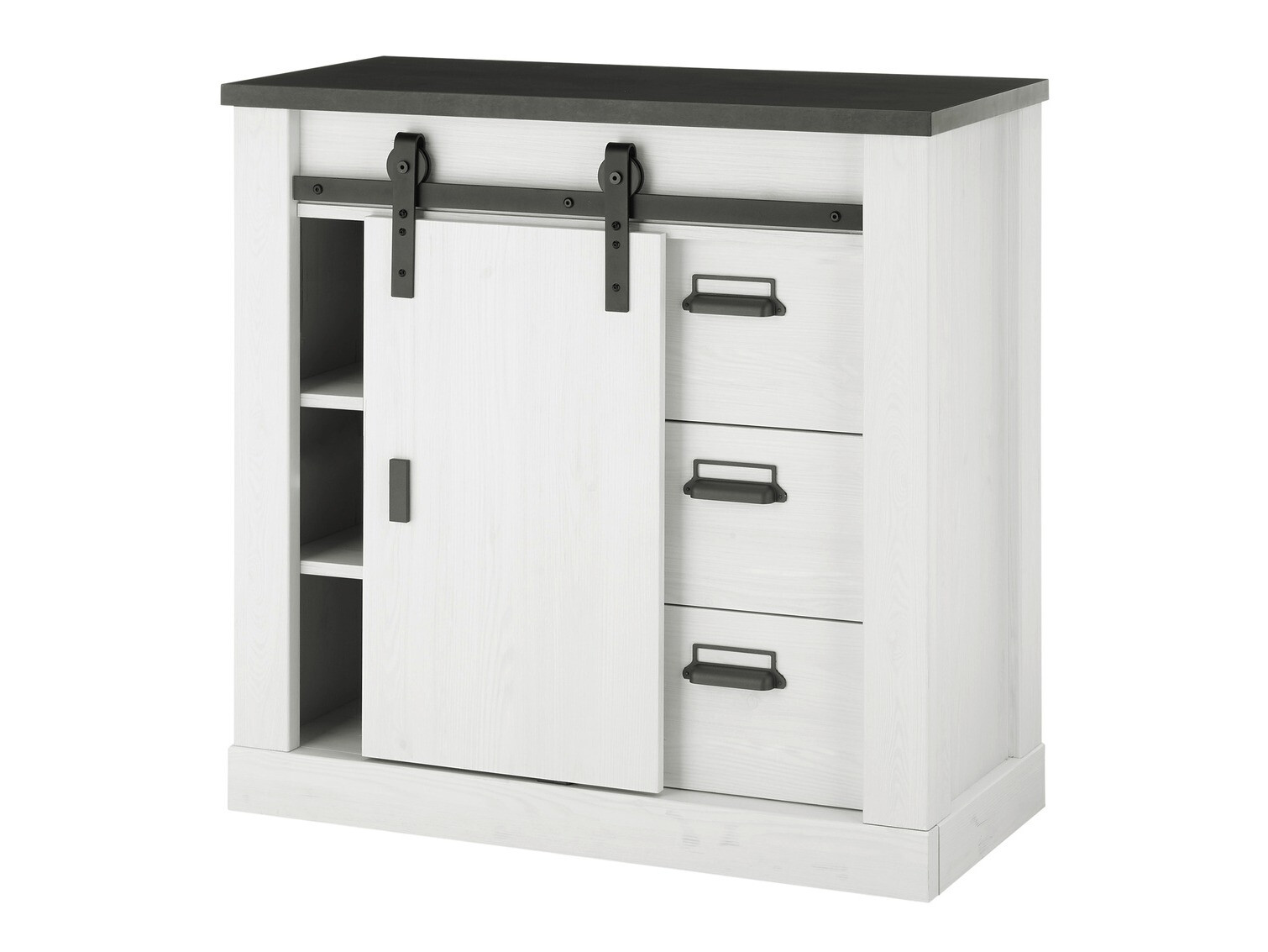 Set de living Cirtale 132 (Pin albit + Antracit)