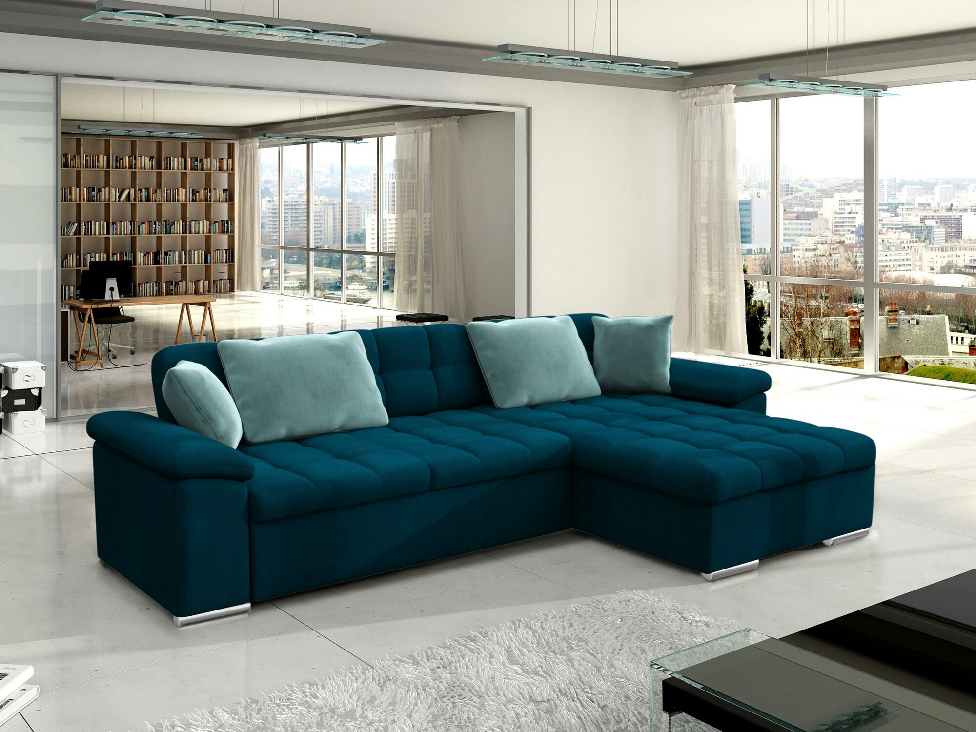 Colțar Comfivo Mica II (Venus Velvet 2911 + Prestige 2771)