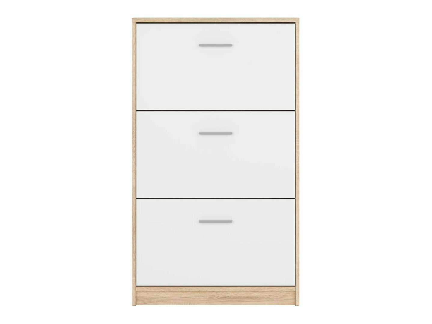 Dulap pentru pantofi Novsore 113 (Alb + Stejar Sonoma)