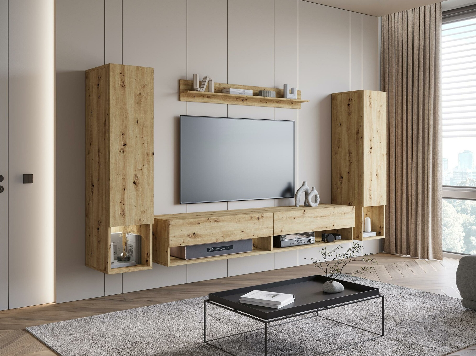 Set de living Sarasota 176 (Stejar artizan)