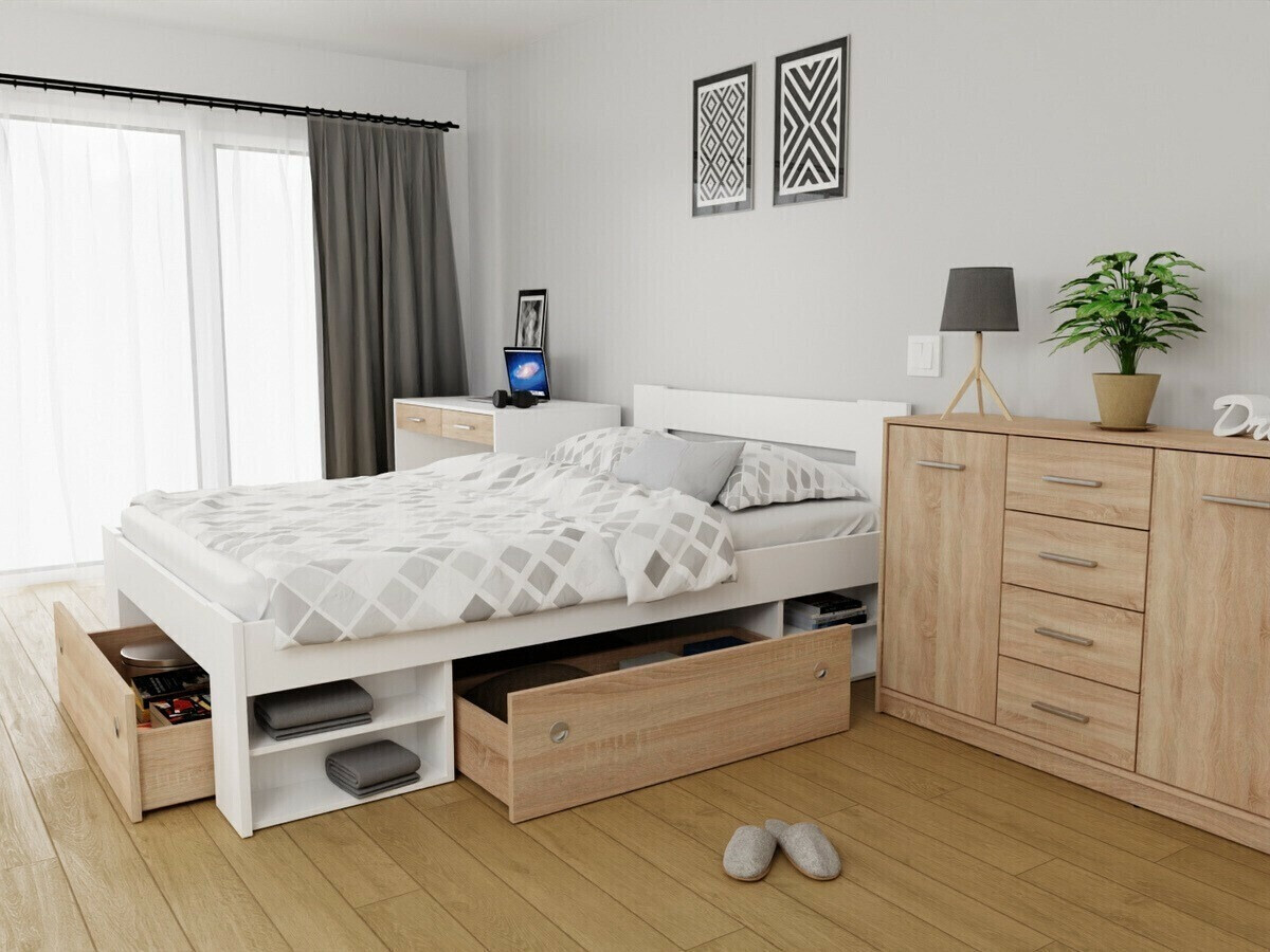 Spațiu de depozitare Novsore 129 (Stejar Sonoma) (3 buc.)