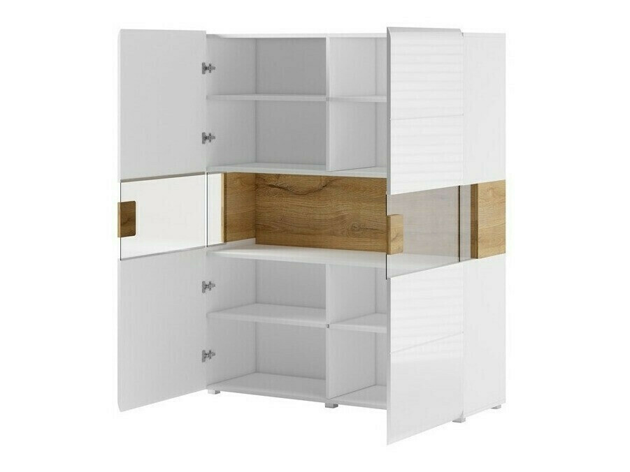 Set de living Torsone 104 (Antracit + Gloss antracit + Stejar Grandson)